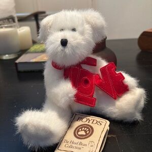 Boyds 903095 Adora U Bear The Head Bean Collection Thinkin Of Ya Series Love Tag